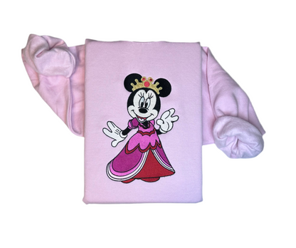 Embroidered Queen Minnie Mouse Disney Inspired Sweatshirt