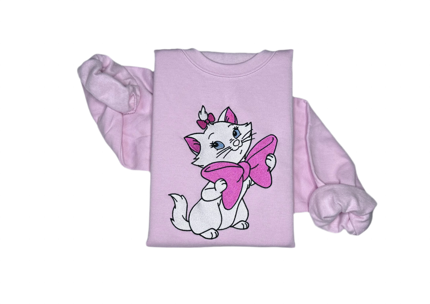 Embroidered Marie Disney The Aristocats Inspired Sweatshirt
