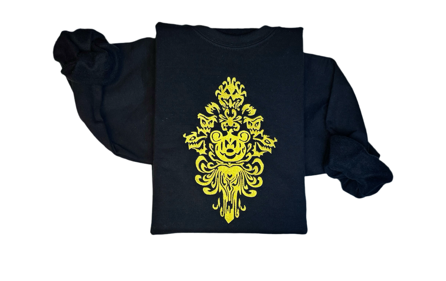 Embroidered Haunted Mansion Mickey Inspired Sweatshirt