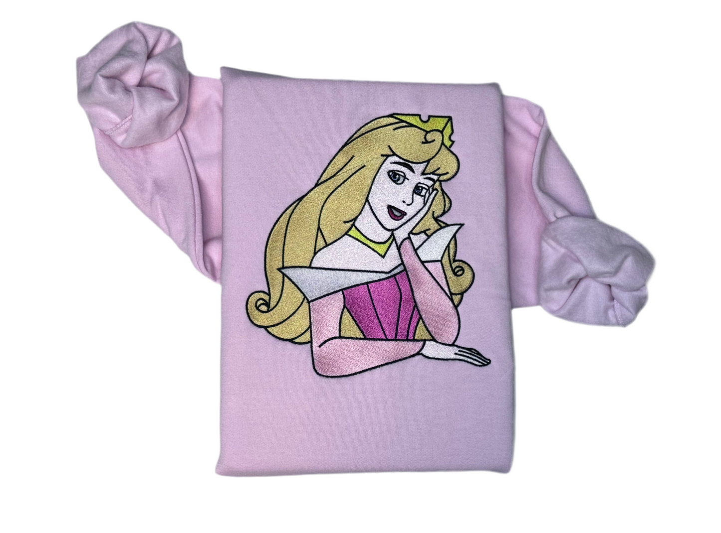 Embroidered Sleeping Beauty Disney Inspired Sweatshirt
