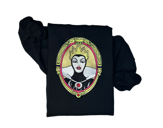 Embroidered Evil Queen Snow White Disney Inspired Sweatshirt