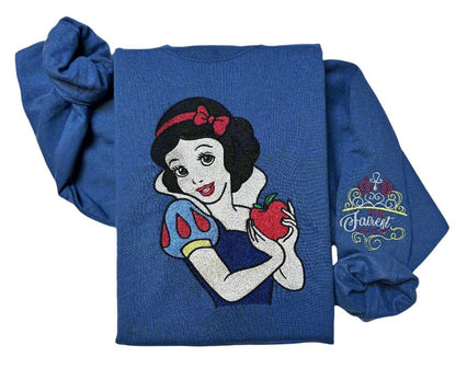 Embroidered Snow White Princess Sweatshirt